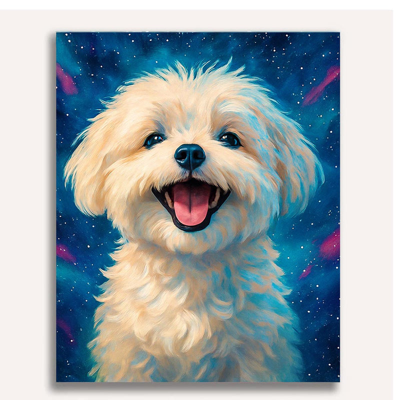 Happy Puppy Paint by Numbers Kit-zoom-