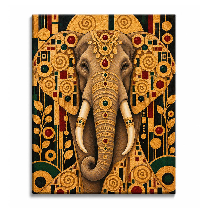 Elephant Paint by Numbers Kit-zoom-