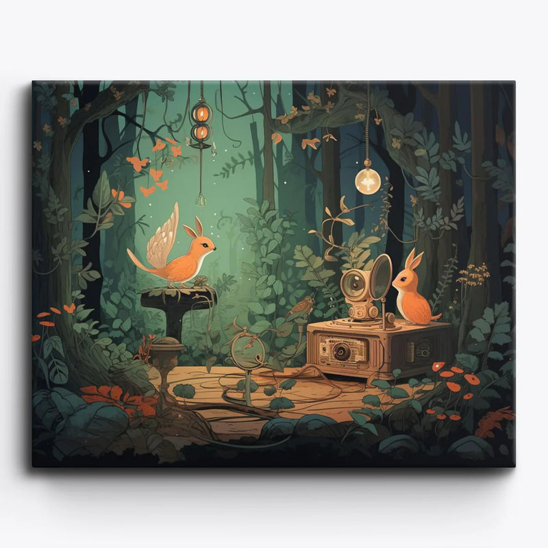 Enchanted Forest Creatures Paint by Numbers Kit-zoom-