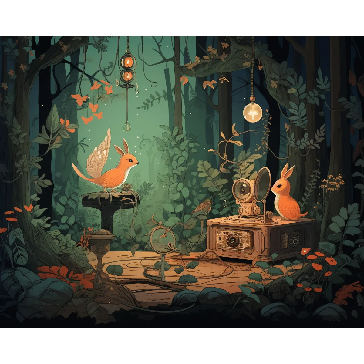 Enchanted Forest Creatures Paint by Numbers Kit-2