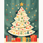 Festive Christmas Tree Paint by Numbers Kit