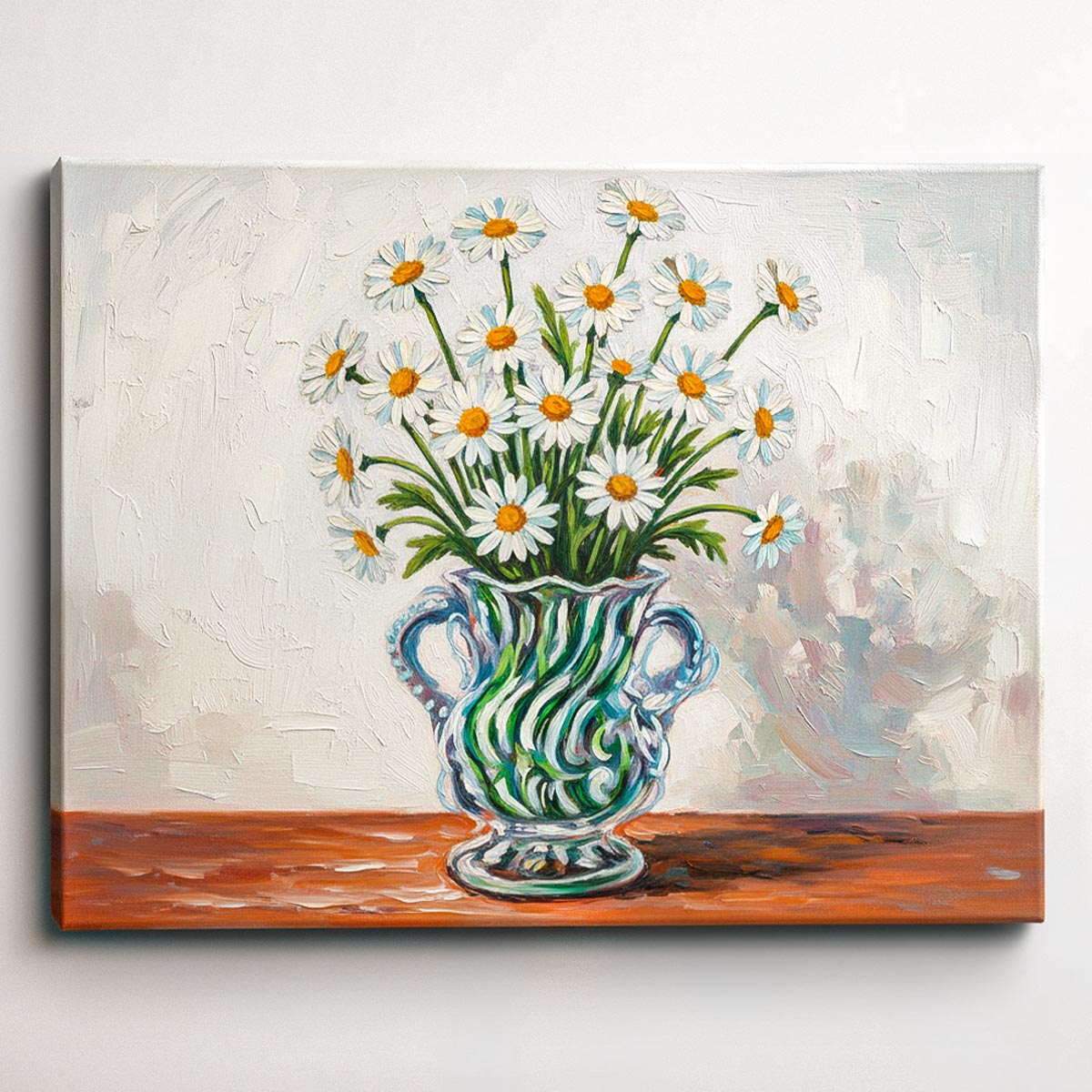 Daisies in Glass Vase Paint by Numbers Kit-1