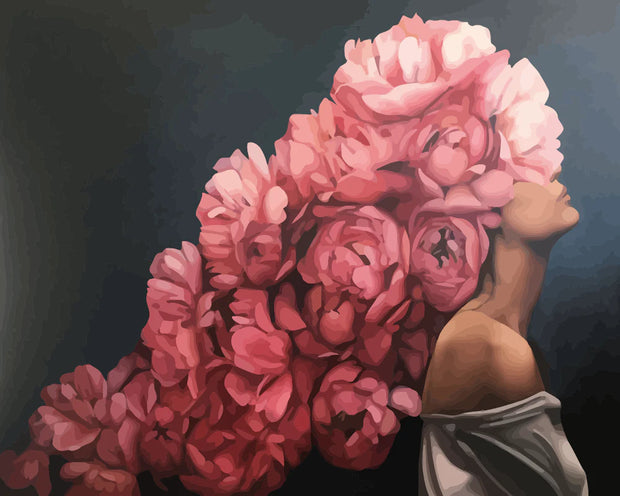 Floral Portrait Paint by Numbers Kit
