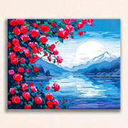 Roses by the Lake Paint by Numbers Kit
