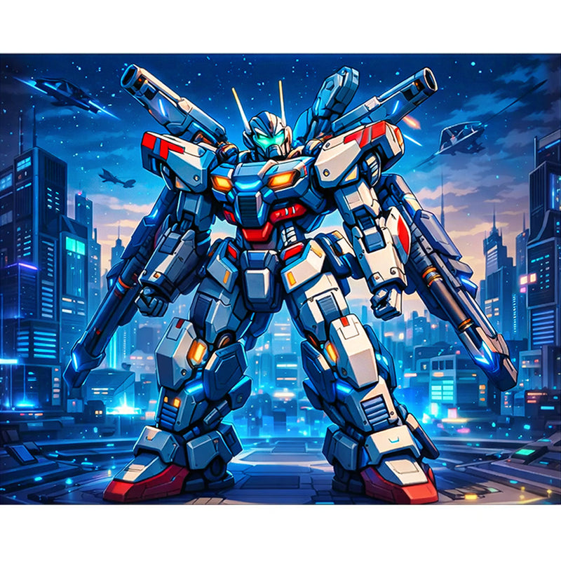 Heavy Armor Mecha Paint by Numbers Kit-zoom-