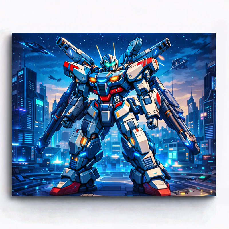 Heavy Armor Mecha Paint by Numbers Kit-zoom-