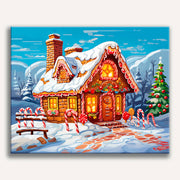 Gingerbread Cottage Paint by Numbers Kit