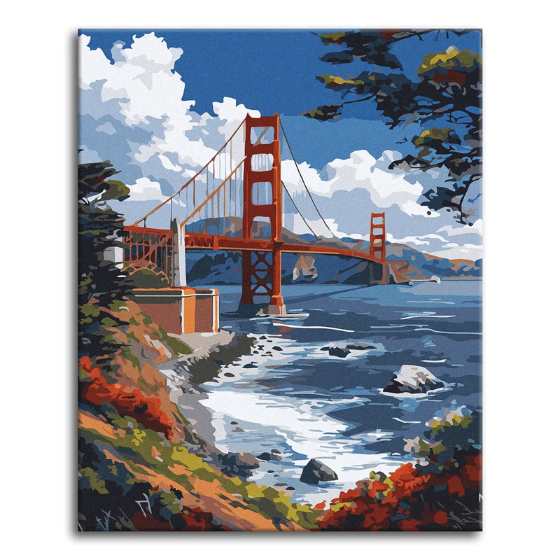 Golden Gate Oil Painting-zoom-