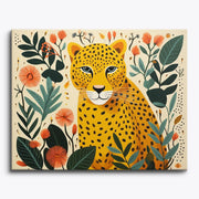 Golden Leopard Paint by Numbers Kit
