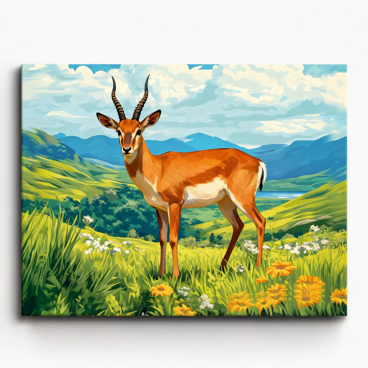 Graceful Antelope Paint by Numbers Kit-1