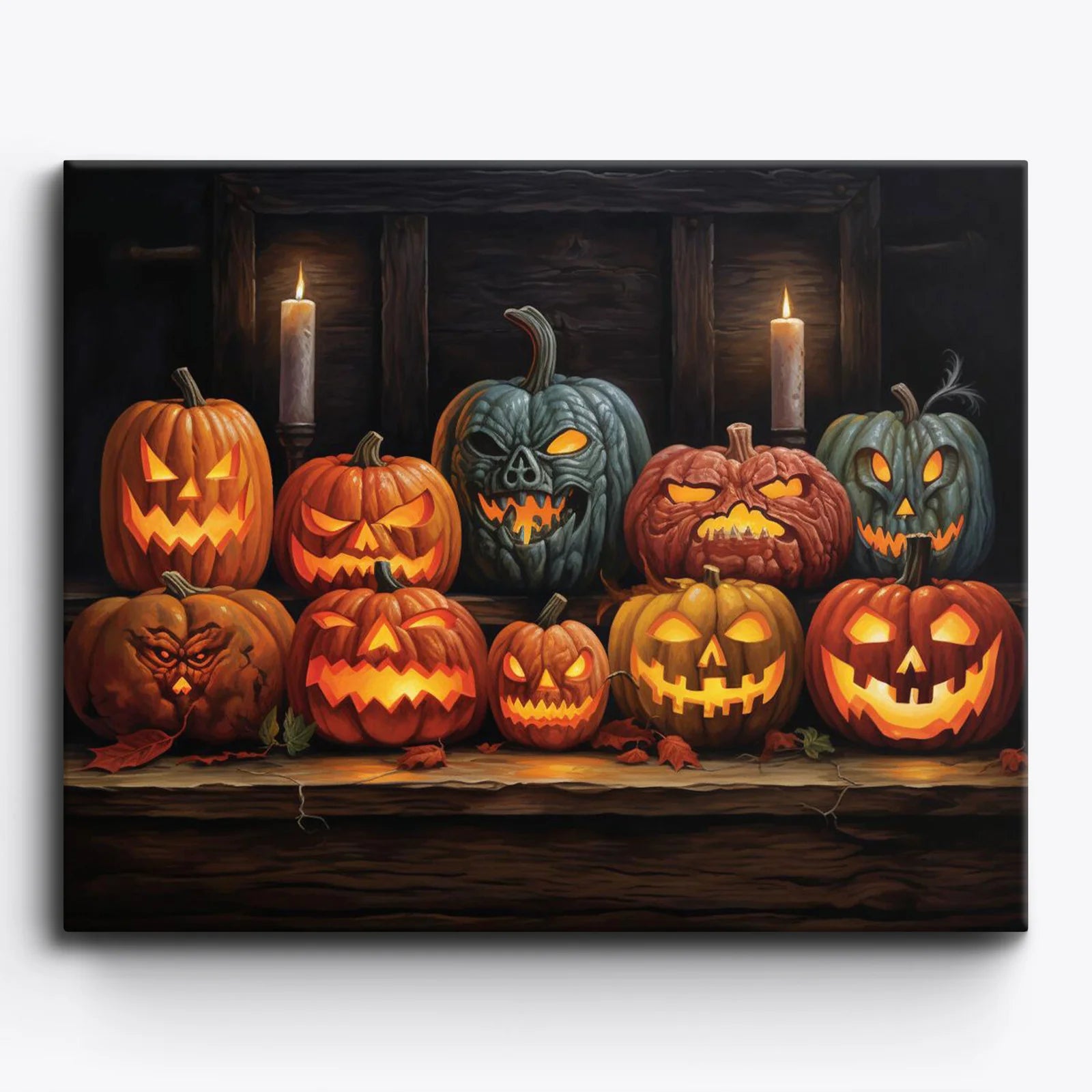 Haunted Pumpkins Paint by Numbers Kit-zoom-1