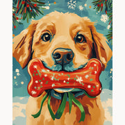 Holiday Retriever Paint by Numbers Kit