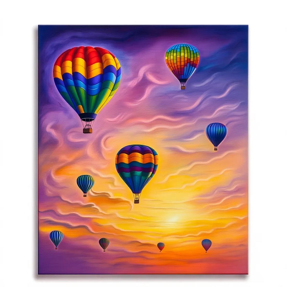 Hot Air Balloons at Sunset Paint by Numbers Kit-zoom-1
