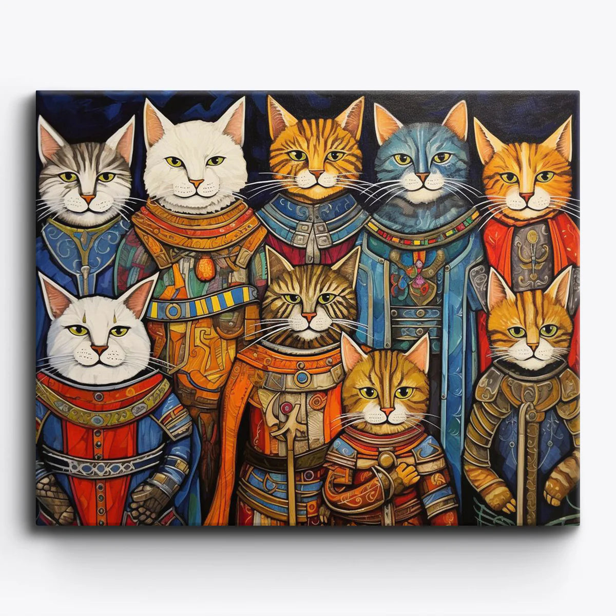 Knight Cats Paint by Numbers Kit-1