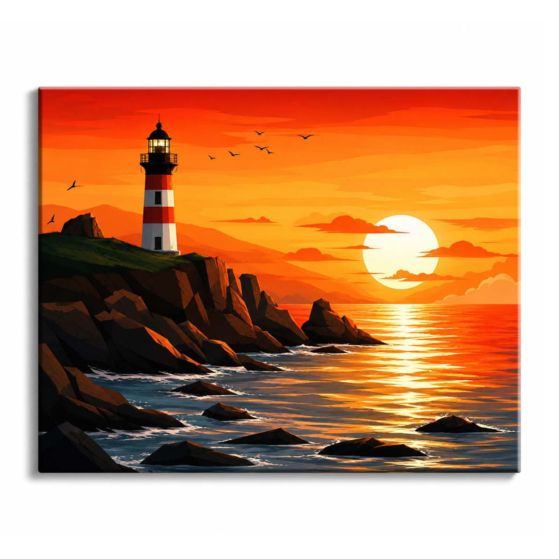 Sunset Lighthouse-zoom-