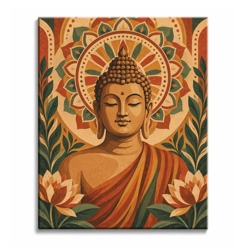 Lotus Buddha Paint by Numbers Kit-zoom-