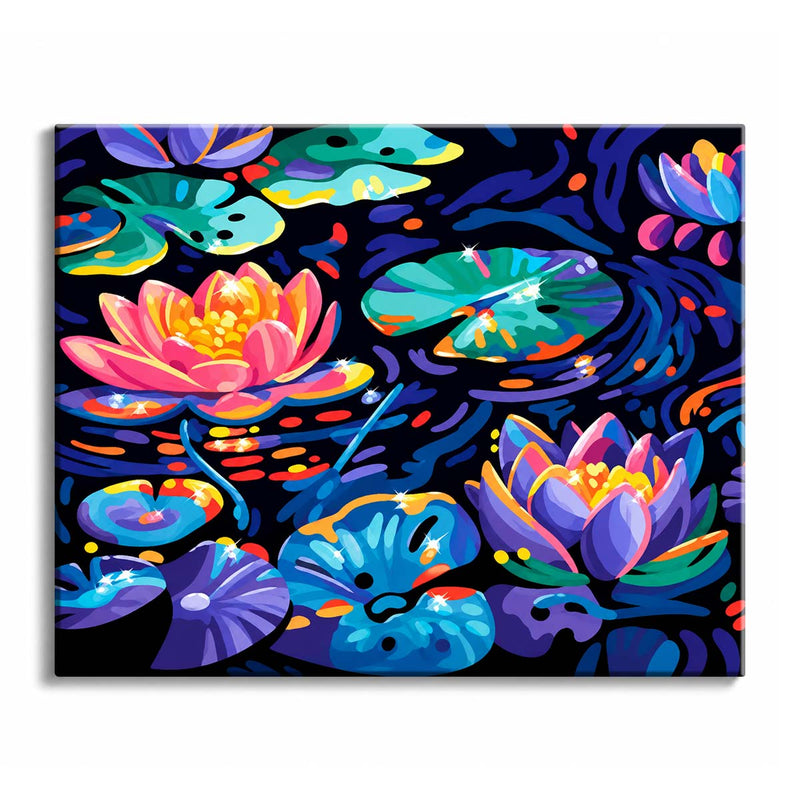Lotus Paint by Numbers Kit-zoom-