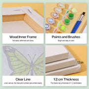 6 Mini Painting Set – Paint by Numbers Butterflies