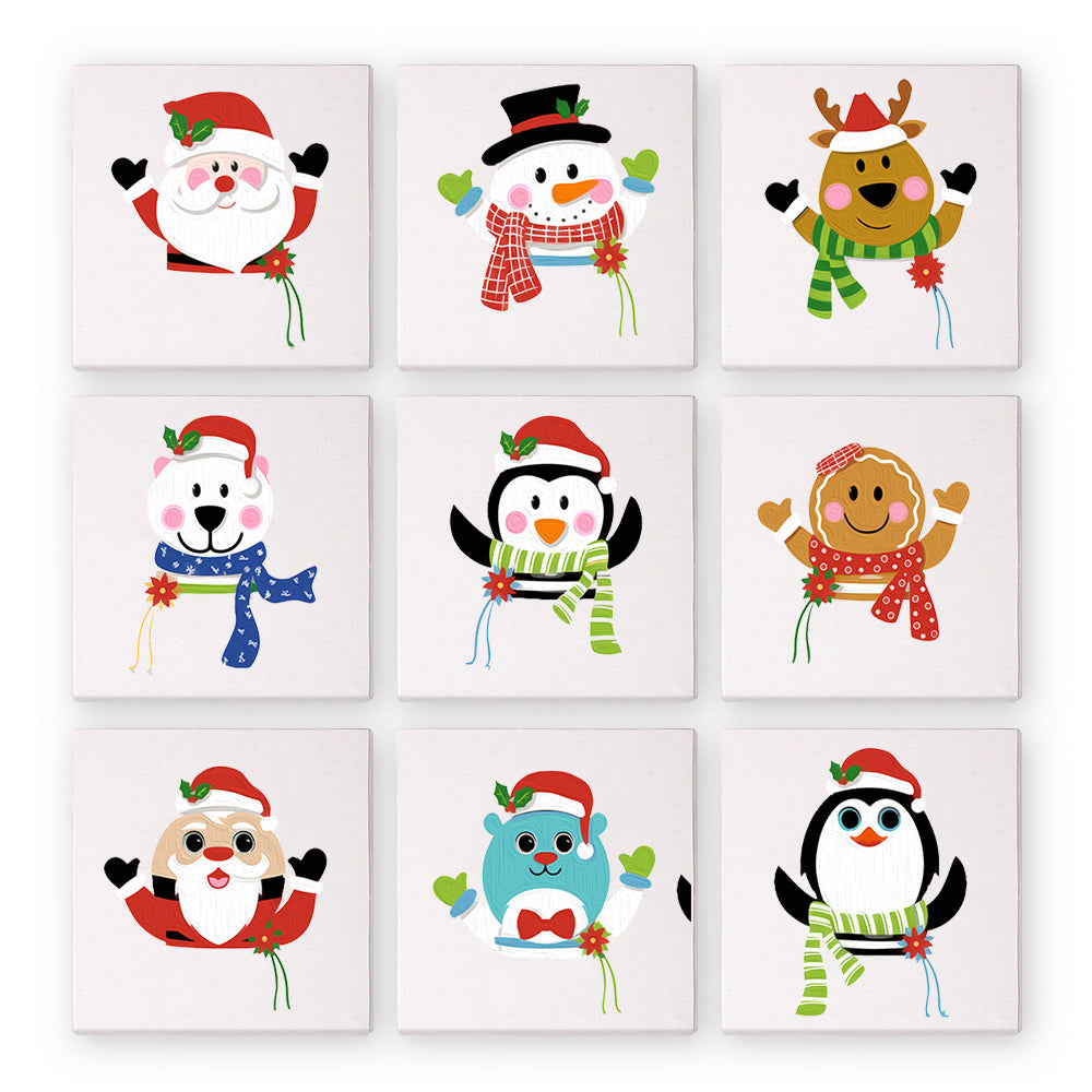 9 Mini Painting Set – Paint by Numbers Christmas-zoom-1