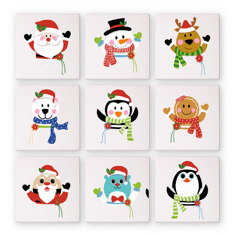 9 Mini Painting Set – Paint by Numbers Christmas-zoom-