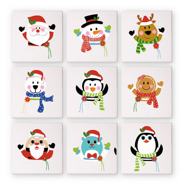 9 Mini Painting Set – Paint by Numbers Christmas