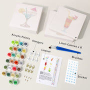 6 Mini Painting Set – Paint by Numbers Milkshakes