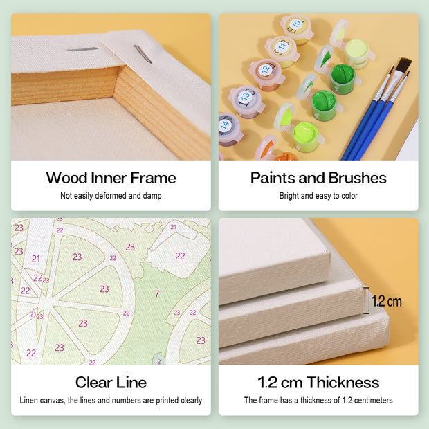 6 Mini Painting Set – Paint by Numbers Milkshakes
