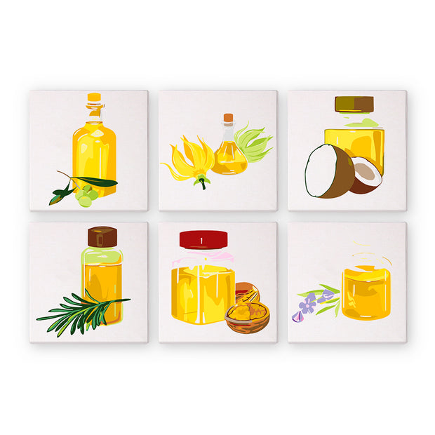 6 Mini Painting Set – Paint by Numbers Essential Oils