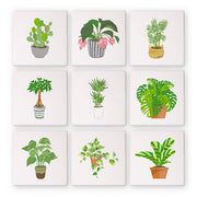 9 Mini Painting Set – Paint by Numbers Houseplants