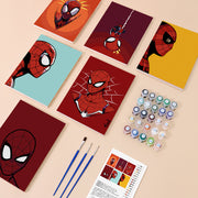 6 Mini Painting Set – Paint by Numbers Spider-Man Edition