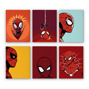 6 Mini Painting Set – Paint by Numbers Spider-Man Edition