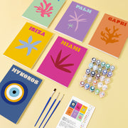 6 Mini Painting Set – Paint by Numbers Summer Destinations
