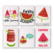 6 Mini Painting Set – Paint by Numbers Summer Watermelon