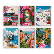 6 Mini Painting Set – Paint by Numbers Travel Destinations