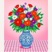 Colorful Flower Vase Paint by Numbers Kit