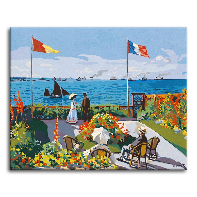 Monet Garden at Sainte-Adresse-zoom-