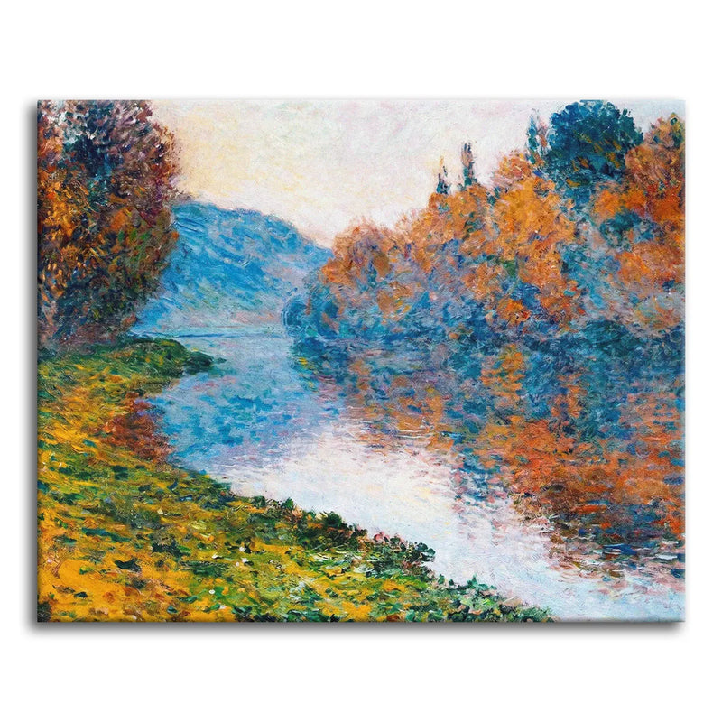 Monet Banks of the Seine at Jeufosse-zoom-