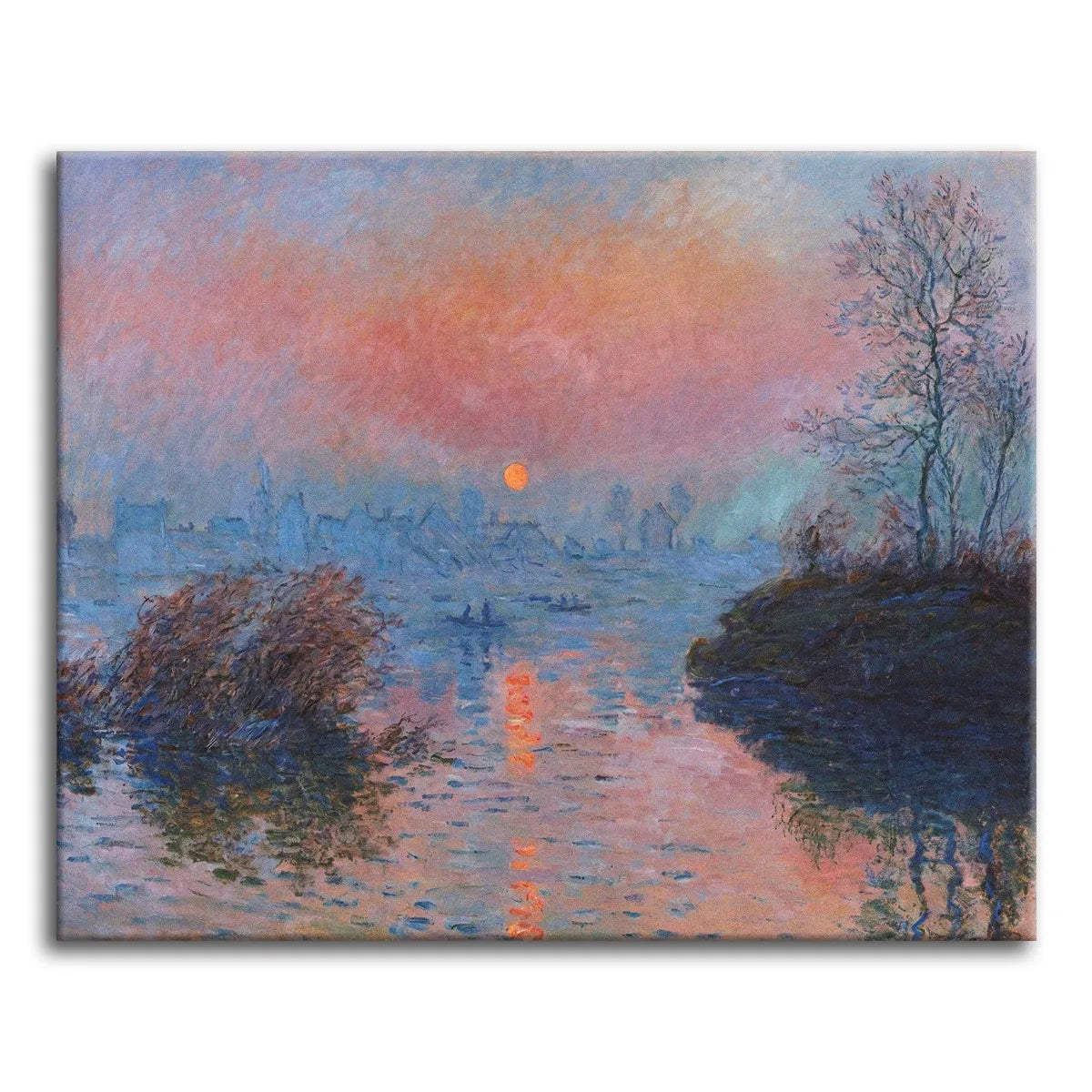 Monet Sunset on the Seine at Lavacourt