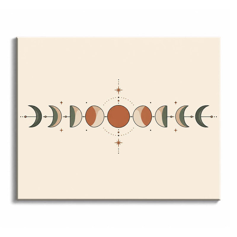Moon Phases Paint by Numbers Kit-zoom-