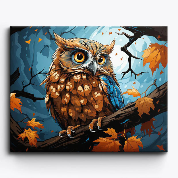 Moonlit Owl Paint by Numbers Kit