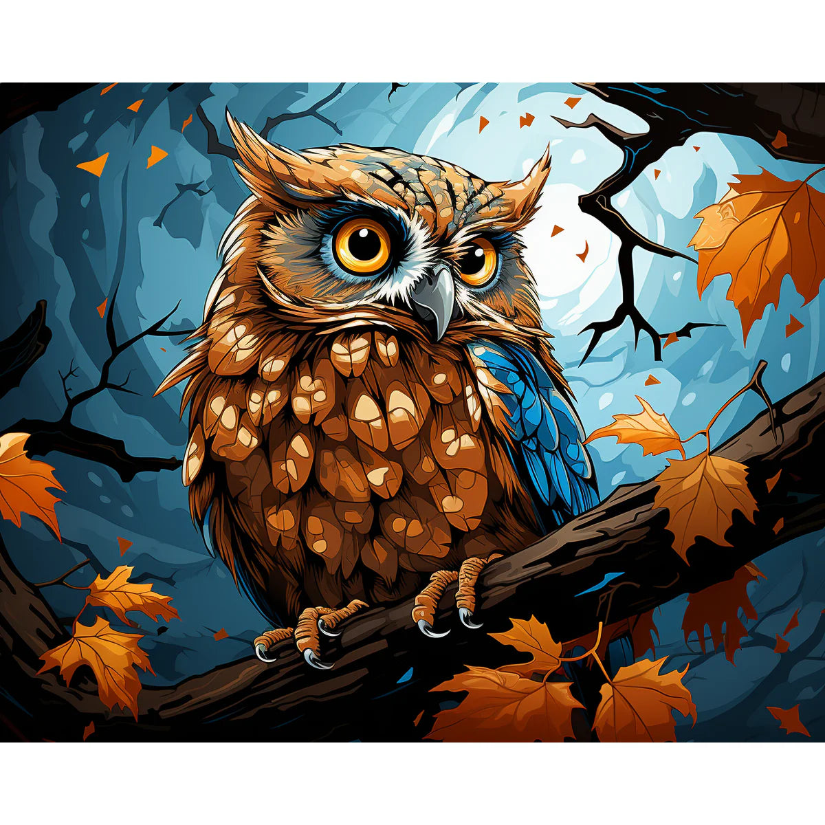 Moonlit Owl Paint by Numbers Kit-zoom-2