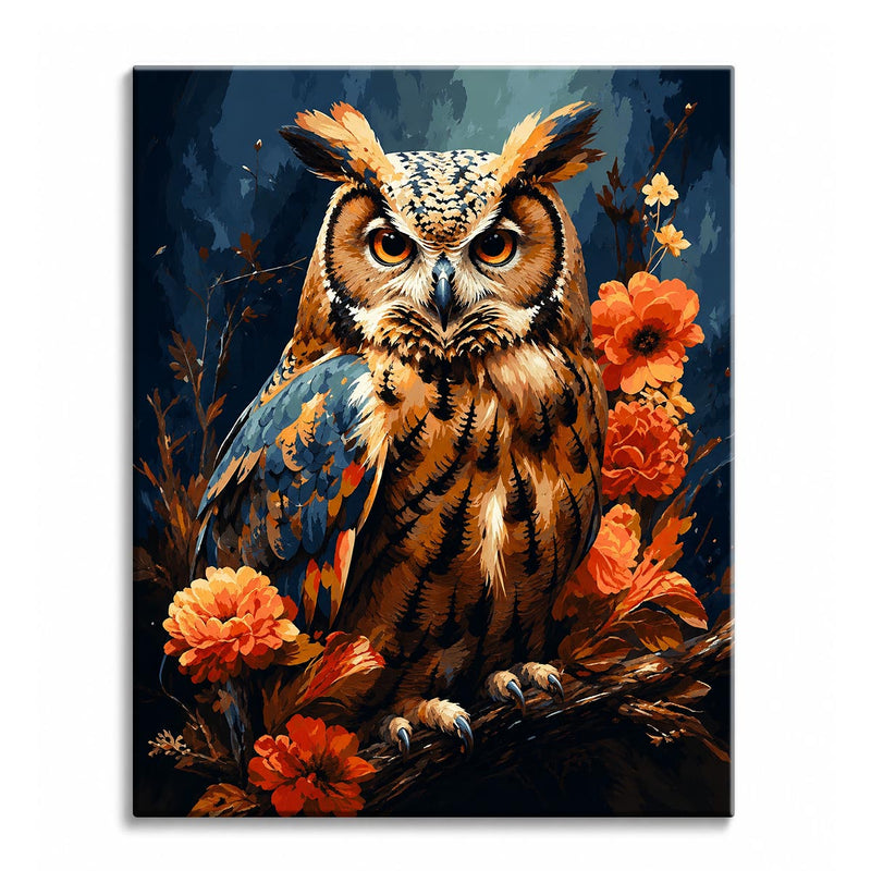 Owl and Flowers-zoom-