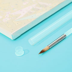 close up of brush for paint by number