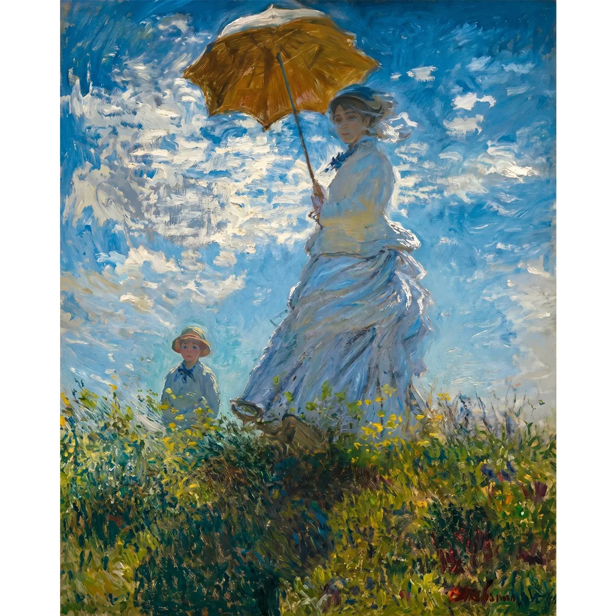 Monet Woman with a Parasol-2