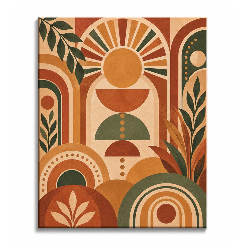 Boho Abstract Paint by Numbers Kit-zoom-