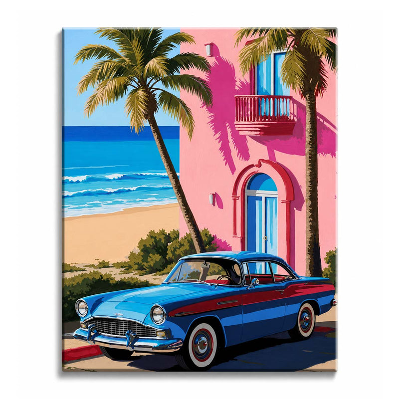 Blue Classic Car-zoom-
