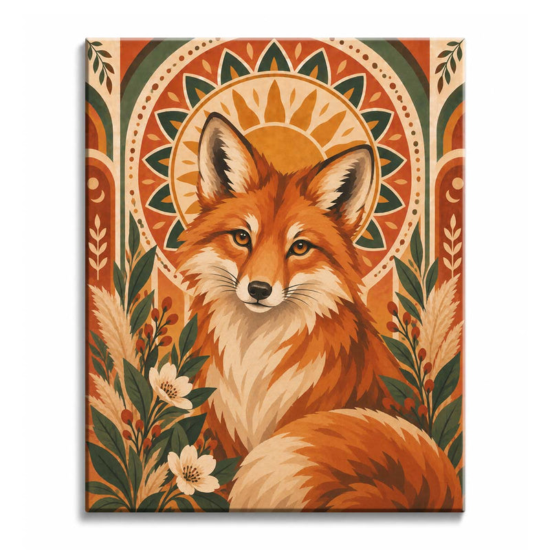 Red Fox Paint by Numbers Kit-zoom-