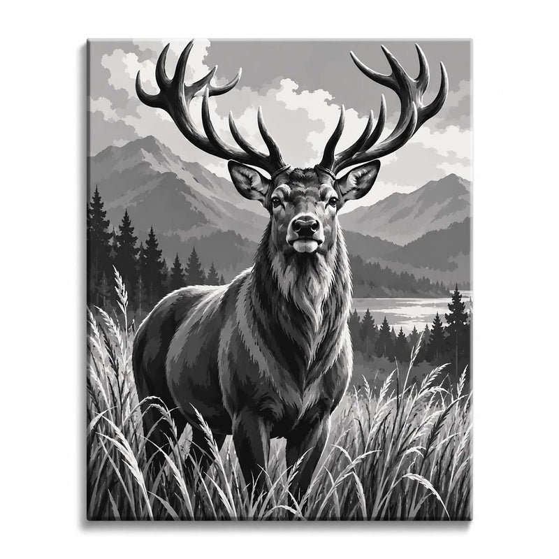 Stag Paint by Numbers Kit-zoom-