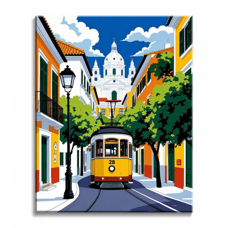 Yellow Tram-zoom-