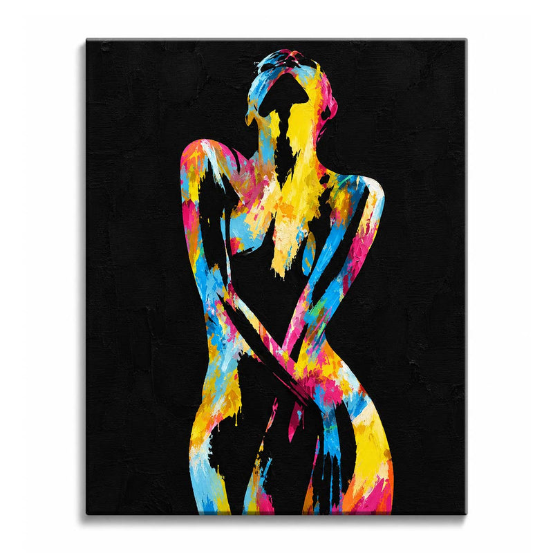 Paint Splatter Woman Paint by Numbers Kit-zoom-